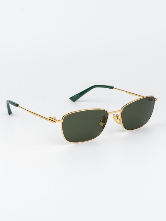Bottega Veneta Women Sunglasses Gold Green Rectangle BV1300S 002 NEW AUTHENTIC main image 10